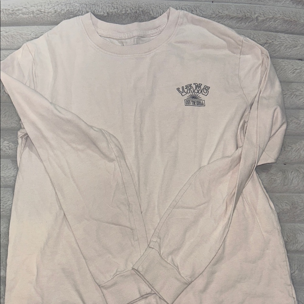 Vans Off The Wall Cream Long Sleeve Tee